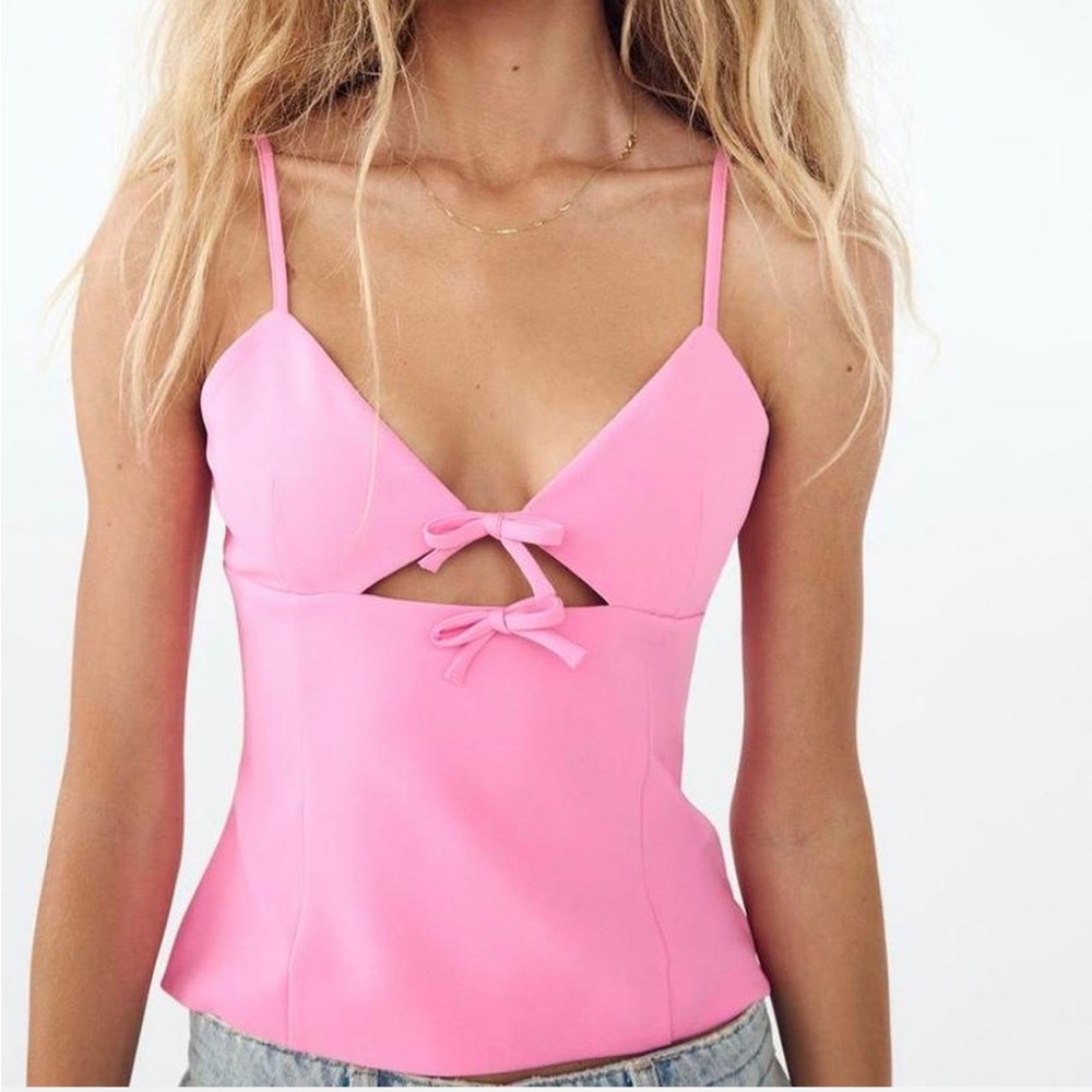 Zara Pink Fitted top | size Small
